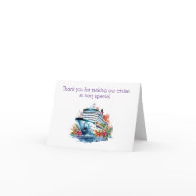 Tarjeta de agradecimiento a los empleados de cruce