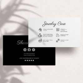 Tarjeta de agradecimiento a los empleados de joyer