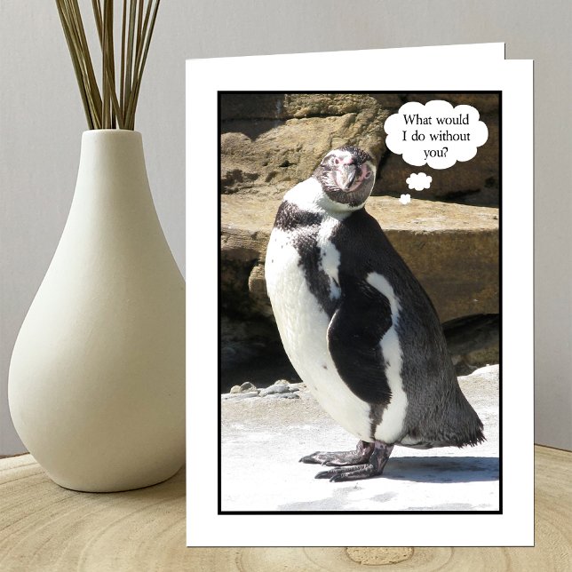 Tarjeta de agradecimiento a los empleados - Pingüi (Subido por el creador)