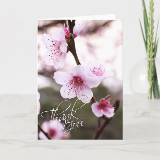 Tarjeta de agradecimiento a los floreros de primav