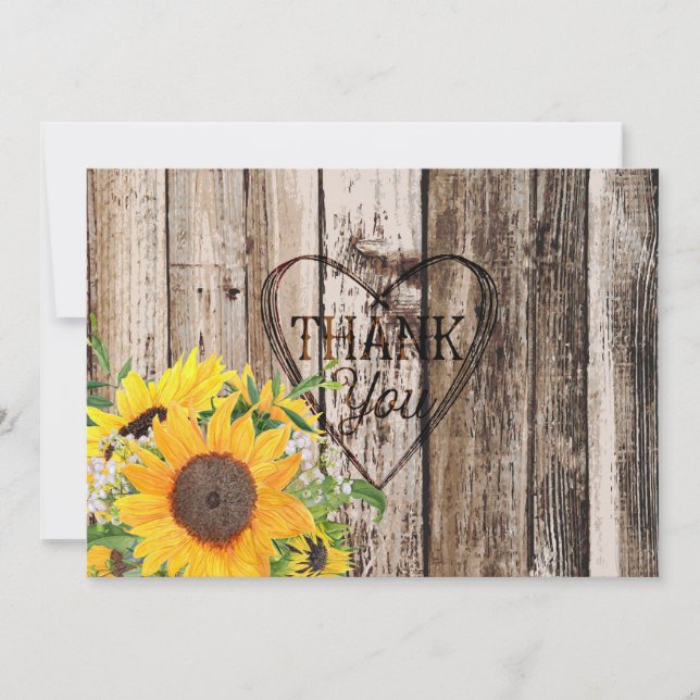 Tarjeta de agradecimiento a los girasoles rusos (Anverso)
