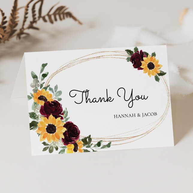 Tarjeta de agradecimiento a los girasoles y Rosas  (Subido por el creador)