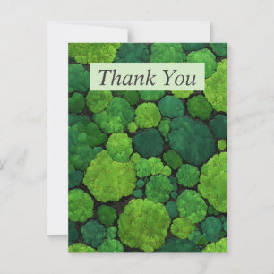Tarjeta de agradecimiento a los Green Tree Tops