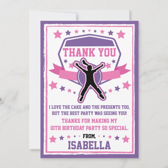 Tarjeta de agradecimiento a los guerreros de Ninja (Anverso)
