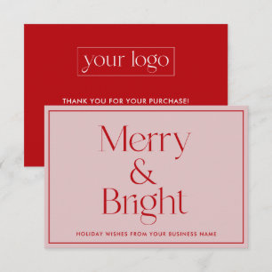 Tarjeta de agradecimiento a los navidades