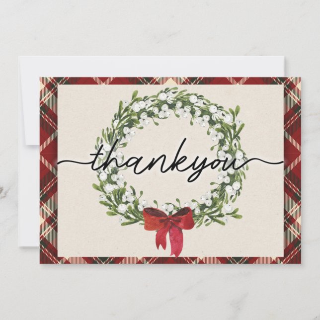 Tarjeta de agradecimiento a los navidades (Anverso)