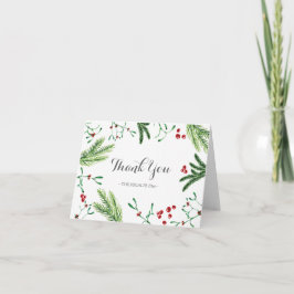 Tarjeta de agradecimiento a los navidades