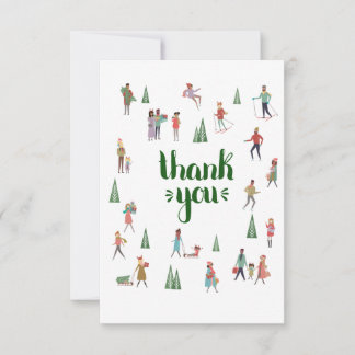 Tarjeta de agradecimiento a los navidades