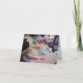 Tarjeta de agradecimiento a los navidades
