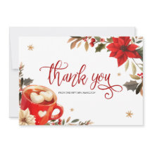 Tarjeta de agradecimiento a los navidades Bridal S