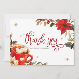 Tarjeta de agradecimiento a los navidades Bridal S