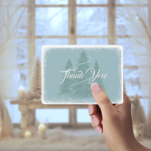 Tarjeta de agradecimiento a los Navidades de Blue