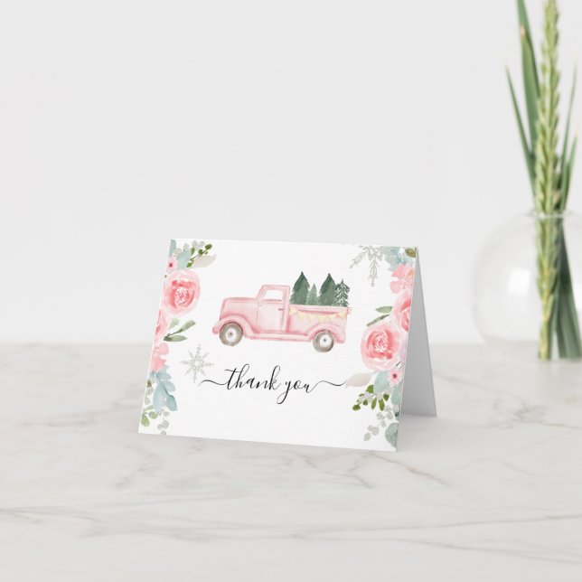 Tarjeta de agradecimiento a los Navidades de invie (Anverso)