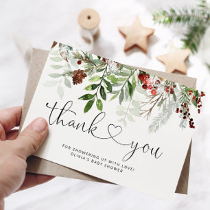 tarjeta de agradecimiento a los navidades de la du