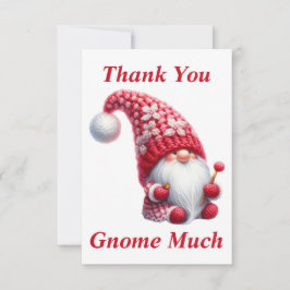 Tarjeta de agradecimiento a los navidades Gnome