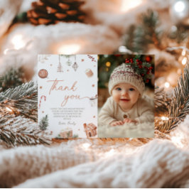 Tarjeta de agradecimiento a los navidades por su c