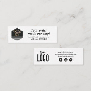 Tarjeta de agradecimiento a los Personalizados de 