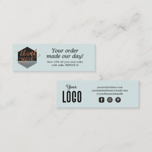 Tarjeta de agradecimiento a los Personalizados mod