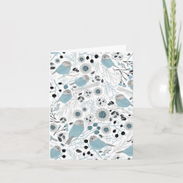 Tarjeta de agradecimiento a los pollitos Blue Blac