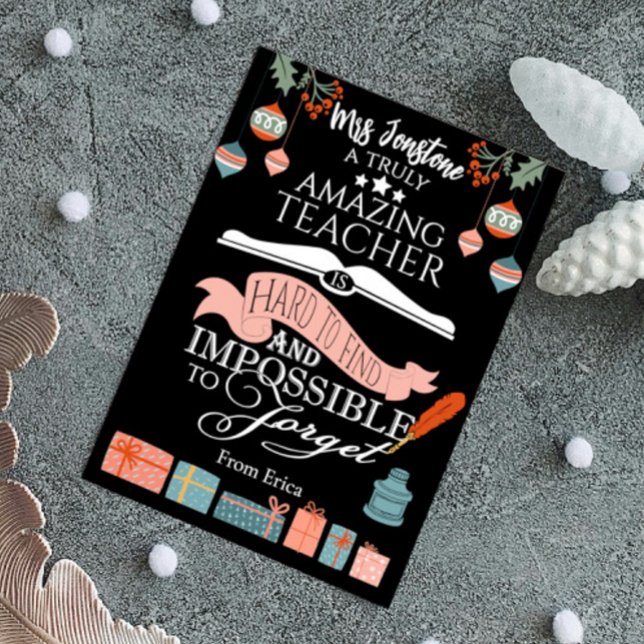 Tarjeta de agradecimiento a los profesores increíb (Subido por el creador)