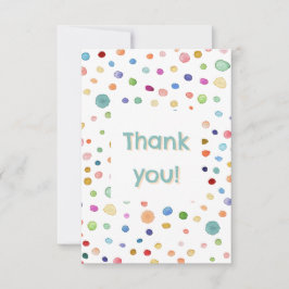 Tarjeta de agradecimiento a los puntos acuáticos d