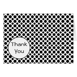 Tarjeta de agradecimiento a los puntos de polka ne