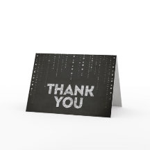 Tarjeta de agradecimiento a los Purpurinas negro y