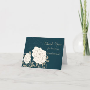 Tarjeta de agradecimiento a los rosas de la época