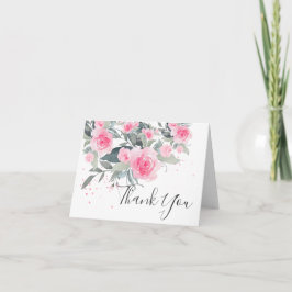 Tarjeta de agradecimiento a los Rosas de rubefacci