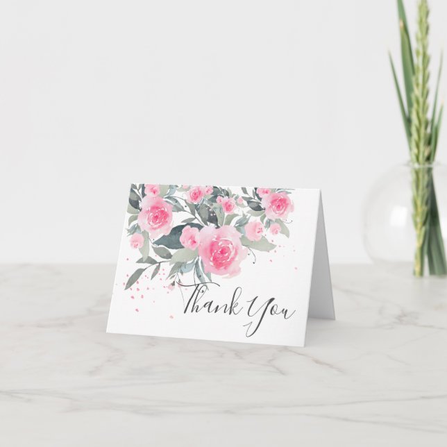 Tarjeta de agradecimiento a los Rosas de rubefacci (Anverso)