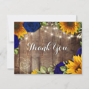 Tarjeta de agradecimiento a los Rosas del girasol