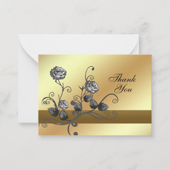 Tarjeta de agradecimiento a los Rosas negros por e (Anverso)