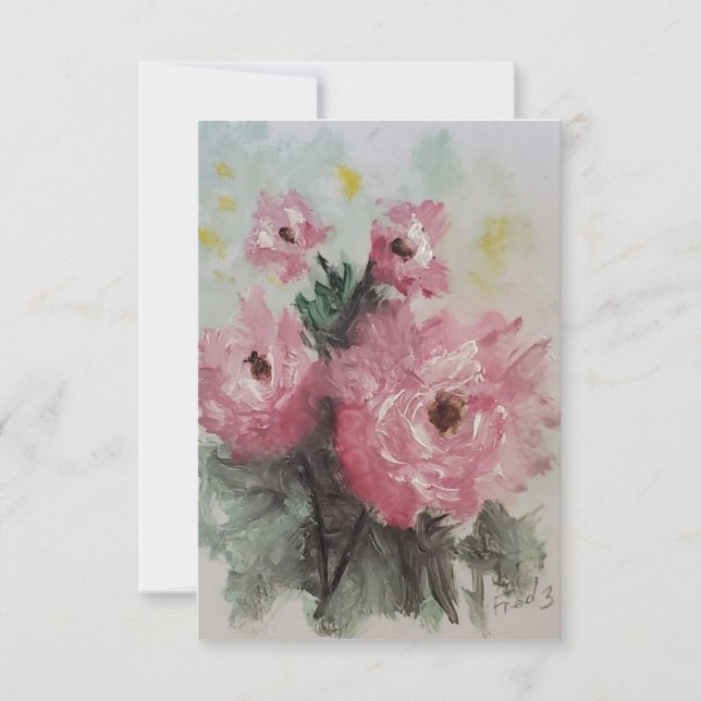 Tarjeta de agradecimiento a los Rosas Pinkalusciou (Anverso)