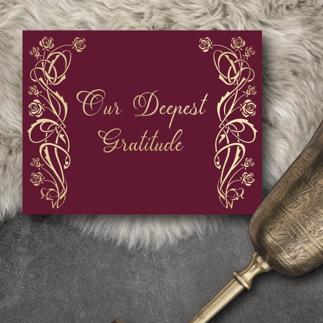 Tarjeta de agradecimiento a los Rosas reales medie (Subido por el creador)