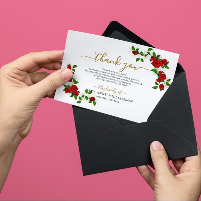 Tarjeta de agradecimiento a los Rosas rojos turcos (Subido por el creador)
