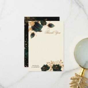 Tarjeta de agradecimiento a los Rosas Watercolor G