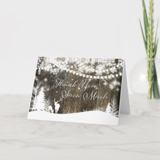 Tarjeta de agradecimiento a los venados y las luce