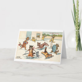 Tarjeta de agradecimiento a Louis Wain Cat