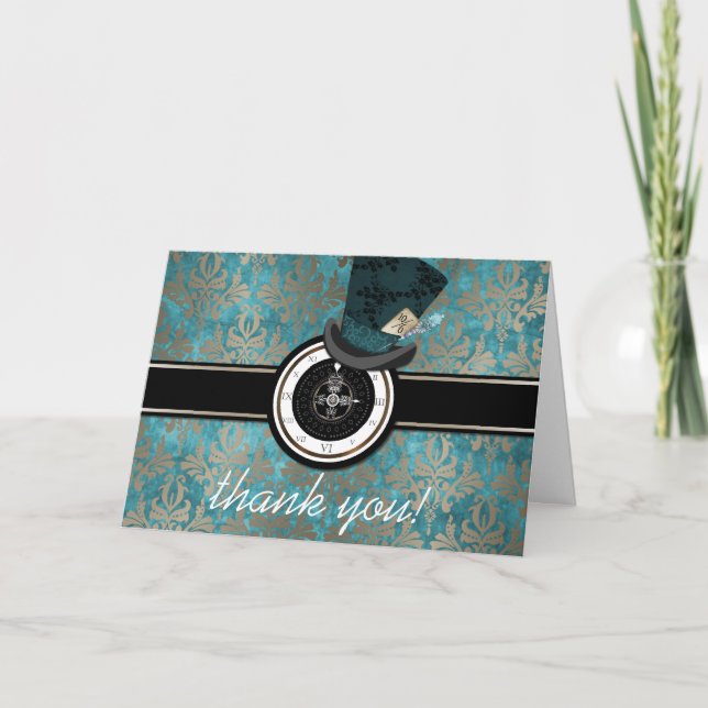 Tarjeta de agradecimiento a Mad Hatter Alice en el (Anverso)