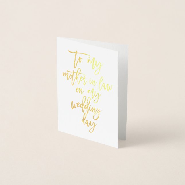 Tarjeta De Agradecimiento A Madre Boda De Relieve  (Anverso)