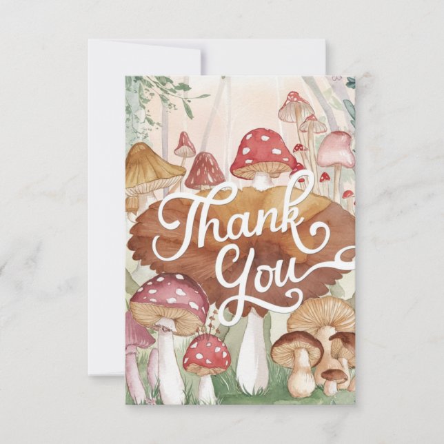 Tarjeta de agradecimiento a Magic Forest Mushroom (Anverso)