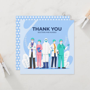 Tarjeta de Agradecimiento a Médicos y Enfermeras