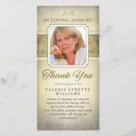Tarjeta de agradecimiento a Memorial Musical de Go