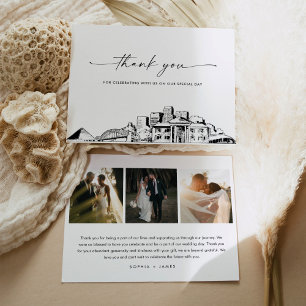 Tarjeta de agradecimiento a Memphis Skyline Boda