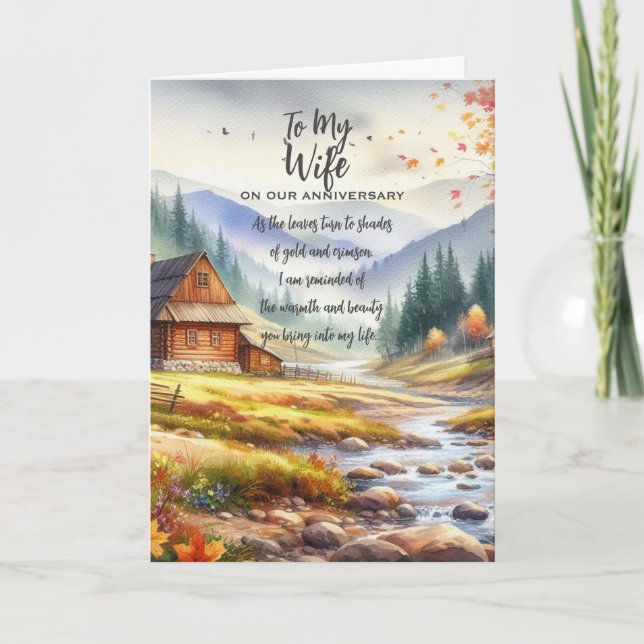 Tarjeta De Agradecimiento A mi esposa en nuestro aniversario (Anverso)