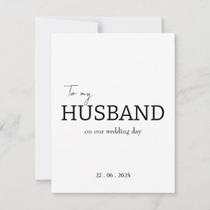 Tarjeta de agradecimiento a mi esposo en nuestro d