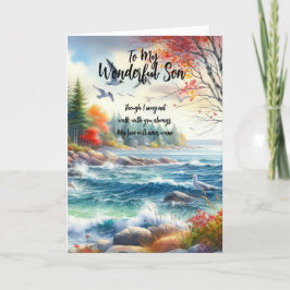 Tarjeta De Agradecimiento A Mi Maravilloso Hijo...