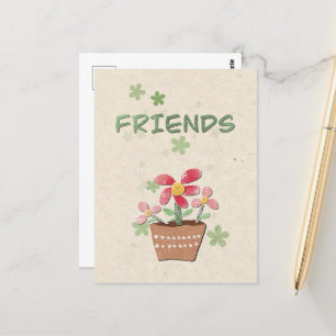 Tarjeta de agradecimiento a mis amigos