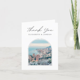 Tarjeta de agradecimiento a Monaco Photo Blank