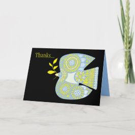 Tarjeta de agradecimiento a MOSAIC DOVE of PEACE B